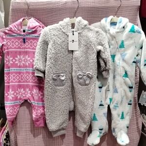 7 For All Mankind / Carter's / Little Beginnings Winter Jumpsuits